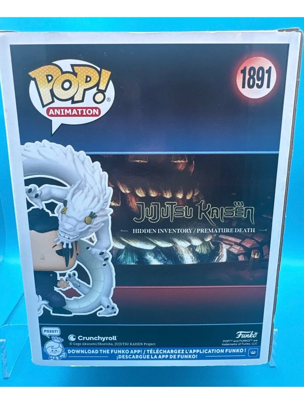 Lex Lang signed Suguru Geto JJK GameStop exclusive Funko pop 1891 with MAS COA